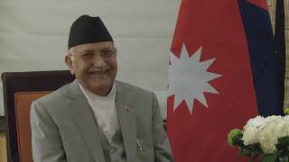 Prime Minister Modi holds bilateral talks with Nepals PM KP Sharma Oli in New York [upl. by Adolph]