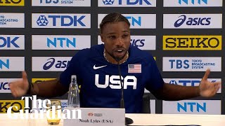 World champion of what Noah Lyles takes swipe at NBA players [upl. by Audra339]