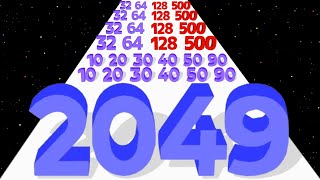 Number Run 2048  Number Master Level Up Satisfying Gameplay Infinity Math Games Max Level [upl. by Laerdna]