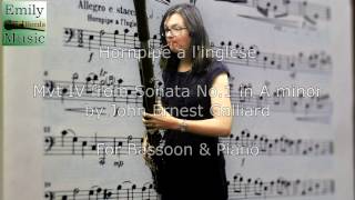 Grade 4 Bassoon  Sonata No1 by Galliard Mvt 4 Hornpipe a linglese [upl. by Ebert616]