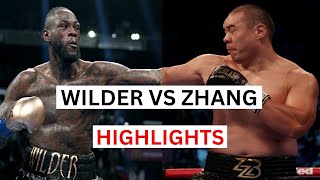 Deontay Wilder vs Zhilei Zhang Highlights amp Knockouts [upl. by Nnylamme]