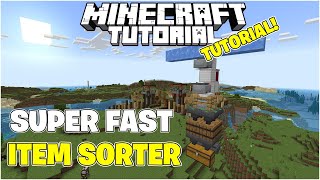 Super Fast Item Sorter For Minecraft Bedrock Edition [upl. by Debo]