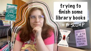 trying to finish library books before I need to return them  reading vlog [upl. by Chemash260]