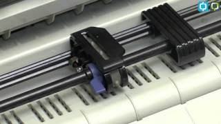 Invoer kettingformulier  Chargement papier continu EPSON LX300II [upl. by Zil]