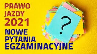 🔴Nowych pytań z aktualizacji styczeń 2021 ciąg dalszy 🔵 Egzamin na prawo jazdy kat B 🟠 [upl. by Nadabus]