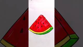 Watermelon 🍉 Icecream Drawing Ideas 💡 for Kids drawing watermelon [upl. by Zelten]