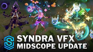 Syndra Midscope Update New VFX  All Skins [upl. by Airamas]