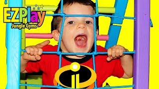 Incredibles 2 Funny Jack Jack Plays At EZPlay Park amp Opens Pikmi Pops [upl. by Brina16]