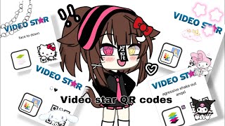 📸 VIDEO STAR QR CODES   gacha life  shakes amp colourings 😍 read desc [upl. by Anyad]