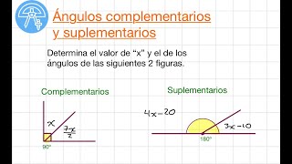 Ejercicio resuelto Ángulos complementarios y suplementarios [upl. by Todhunter]