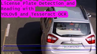 Automatic number plate recognition with Python Yolov8 Tesseract OCR  computer vision [upl. by Aslin]