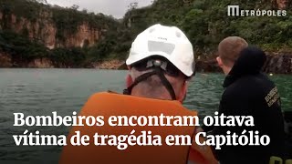 Bombeiros encontram oitava vítima de tragédia em Capitólio [upl. by Sajet]