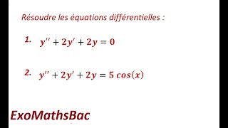 les équations différentielles 2 [upl. by Vidal]