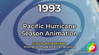 1993 Pacific Hurricane Season Animation [upl. by Irmo908]