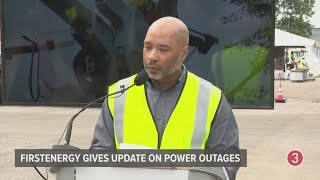 FirstEnergy Ohio President Torrence Hinton gives update on power restoration efforts [upl. by Nodyroc]