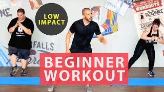 30 minute fat burning home workout for beginners Achievable low impact results [upl. by Aliakam]