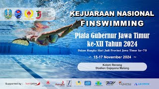 KEJURNAS FINSWIMMING PIALA GUBERNUR JAWA TIMUR 2024 [upl. by Howlan]