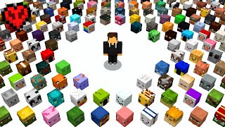 I Collected EVERY Mob Head in Hardcore Minecraft [upl. by Reifinnej]