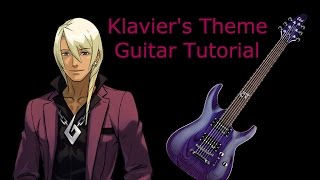 Klaviers Theme  Guitar Tutorial Apollo Justice Ace Attorney [upl. by Yonatan]