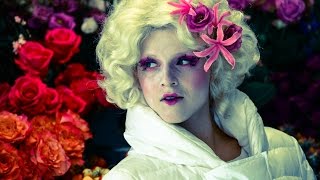 Halloween Effie Trinket Makeup Tutorial The Hunger Games [upl. by Jenkins]