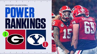 College Football Power Rankings Week 13 Georgia FIGHTS back into Top 10 BYU DROPS after 1st loss [upl. by Epilihp]