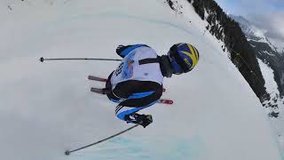 Inferno Rennen 2023 Ski Race  Mürren Switzerland  Insta360 [upl. by Eibrad852]