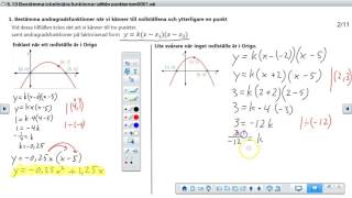 510 Bestäm andragradsfunktion utifrån 23 punkter [upl. by Swisher648]