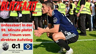 Scholles Blitzfazit zum Spiel  SV Sandhausen 01 HSV  34 Spieltag Saison 20222023  94 [upl. by Napier]