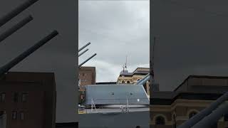 Naval Legends Unite  INS Tabar Meets HMS Belfast in London [upl. by Ainessey620]