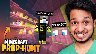 Funniest Prop Hunt In End City ftYesSmartyPie DREAMBOYYT Minecraft Hide amp Seek [upl. by Arihas]