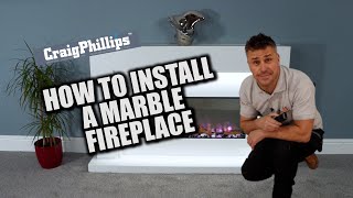 Black Wall Mounted Electric Fireplace Instructional Video Item 60757 [upl. by Eevets]