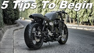 Cafe Racer 5 Tips to begin your Cafe Racer Design [upl. by Olympe]