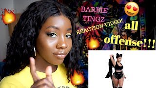 NICKI MINAJ BARBIE TINGZ REACTION VIDEO OFFICIAL MUSIC VIDEO [upl. by Yhtir237]