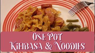 Super Easy  One Pot  Kielbasa amp Noodles  Foodie Friday  Anne Binder [upl. by Mayap]