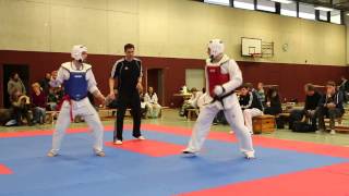 Taekwondo Osterturnier TGBiberach Talha blau Steve rot [upl. by Rotce]