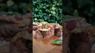 Pizza pinwheels van bavette rollade recept  BBQuality [upl. by Atinram]