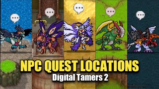 DIGITAL TAMERS 2  ALL NPC QUESTS AND RECRUITS [upl. by Teryn]