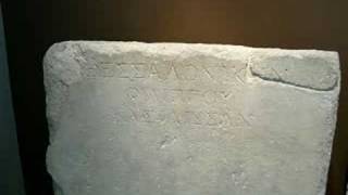 Ancient Macedonian inscriptions 3Thessaloniki or Solun [upl. by Eliga]