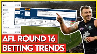 Round 16 Betting Tips Trends amp Predictions For ALL Matches  2024 AFL Season [upl. by Clapper534]