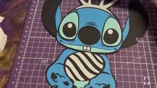 Cake topper cardstock Stitch [upl. by Aehcsrop]