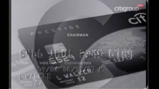 Citigroup Black Chairman Card [upl. by Asirahc]