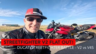 V2 MAXED OUT vs V4S  STREETFIGHTER BATTLE … Is the V4 really 12000 more bike [upl. by Cowles492]