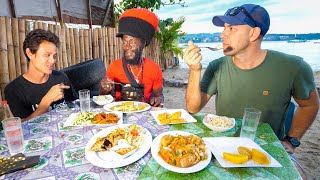 Jamaica Street Food 🇯🇲 Market Tour with RasKitchen in Port Antonio Jamaica [upl. by Eitteb]