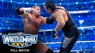 FULL MATCH  Undertaker vs Triple H  No Holds Barred Match WrestleMania XXVII [upl. by Toland37]