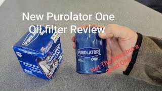 New Purolator One PL14610 oil filter review [upl. by Gnilrad]