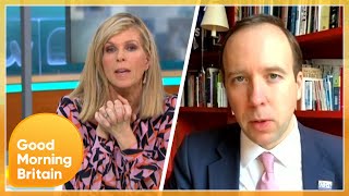 Kate Garraway Interviews Matt Hancock for the First Time Since Husband Derek Fell Ill  GMB [upl. by Atnes57]