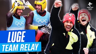 Luge  Team Relay  Full Replay  Beijing2022 [upl. by Ayra]