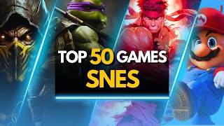 TOP 50 BEST SNES GAMES OF ALL TIME [upl. by Rehtaef898]