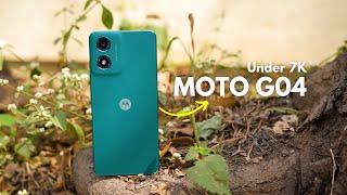 Moto G04 Review And First Look  Android 14  5000mah  90hz  Under 7k [upl. by Frederigo]