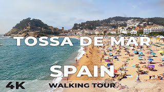 Tossa de Mar Spain 🇪🇸 Scenic Walking Tour  Costa Brava 4K 60FPS [upl. by Akeemaj541]